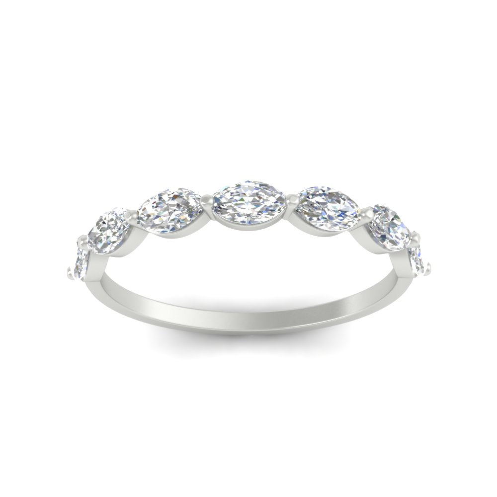 7 Stone Marquise East West 1 Carat Band