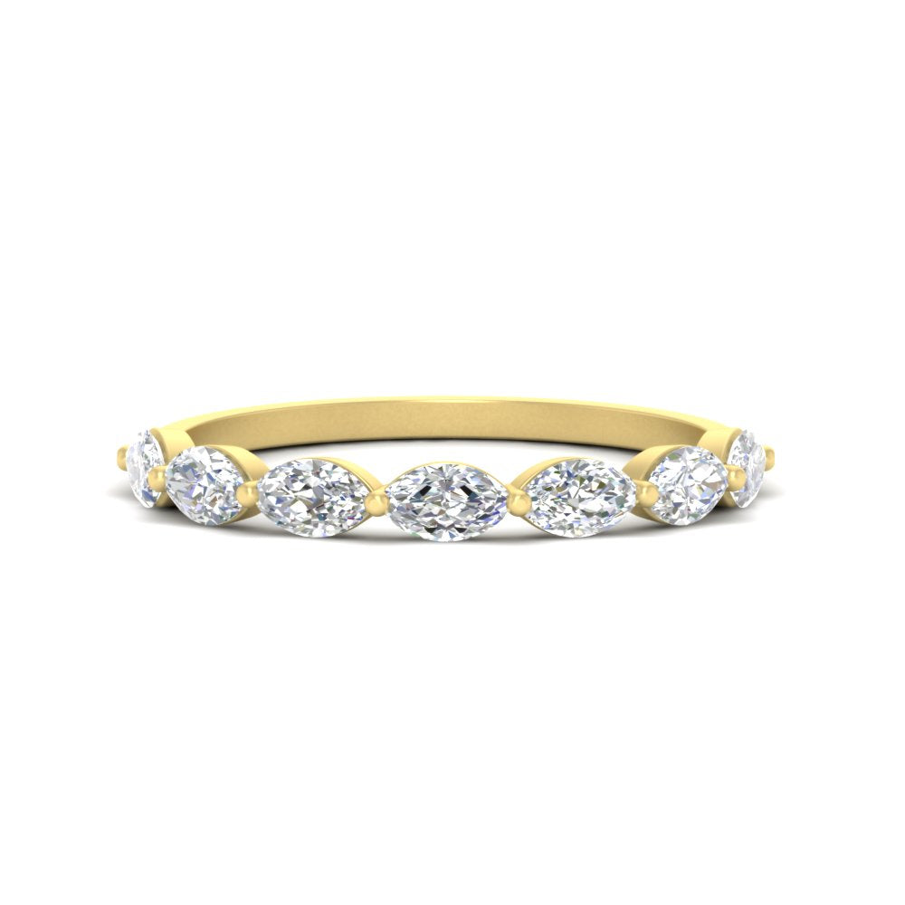 7 Stone Marquise East West 1 Carat Band