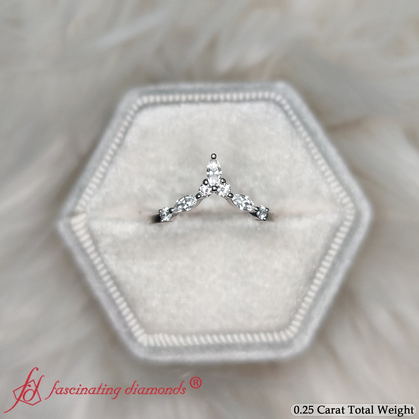 Crown Marquise And Round Band