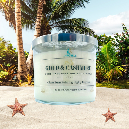 Gold and Cashmere Candle