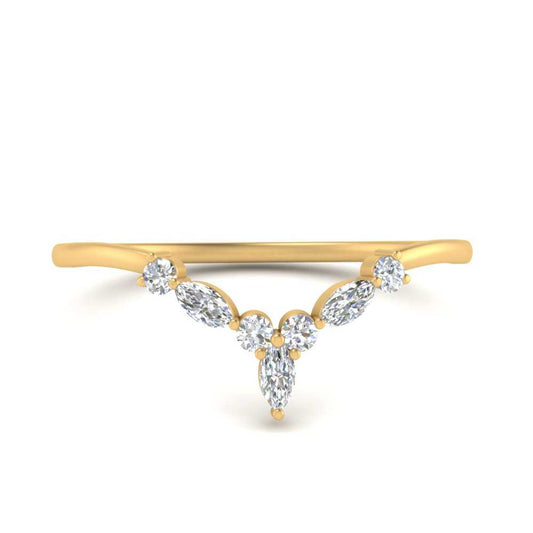 Crown Marquise And Round Band
