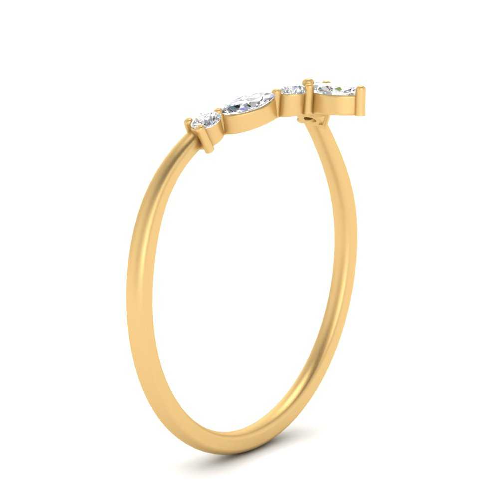 Crown Marquise And Round Band