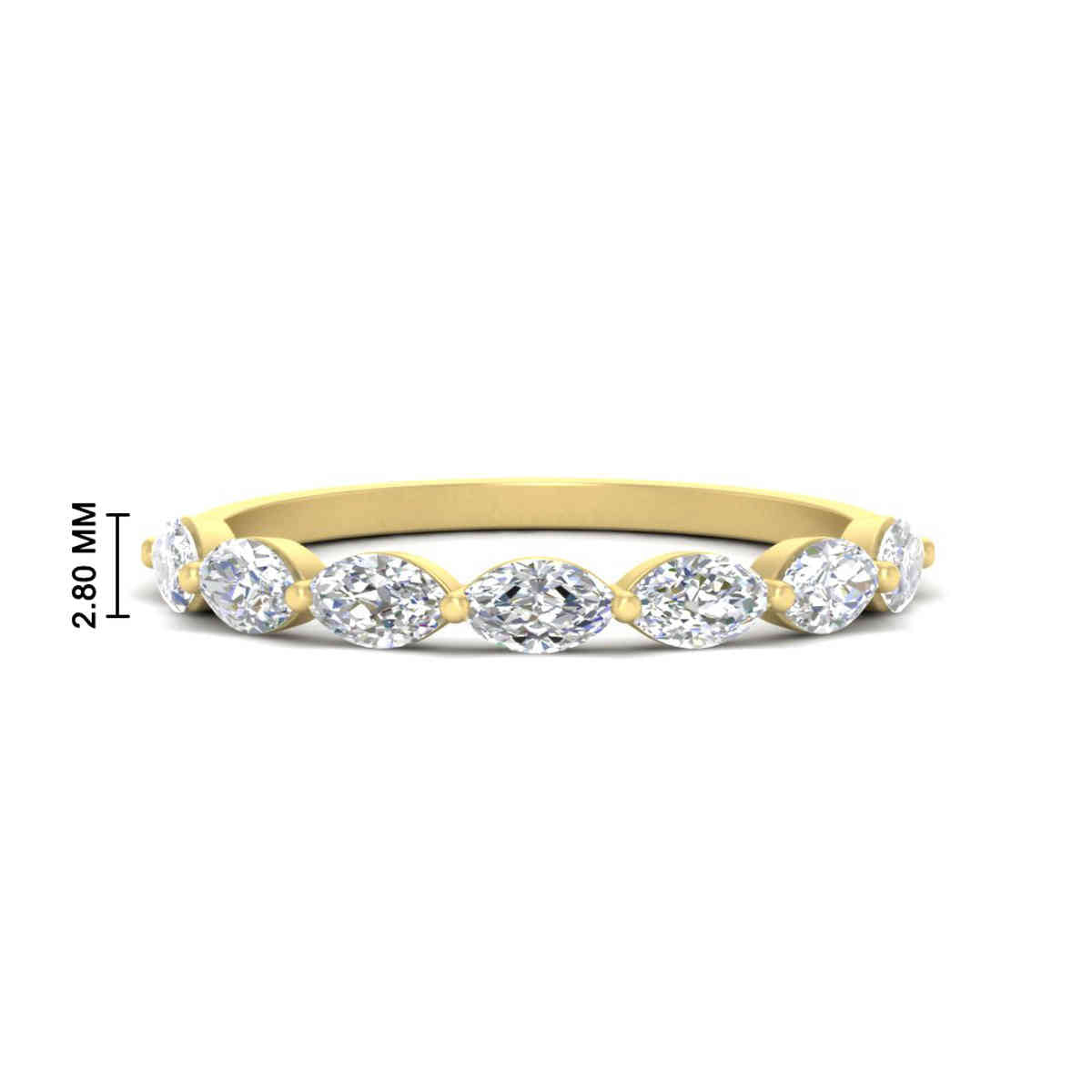 7 Stone Marquise East West 1 Carat Band