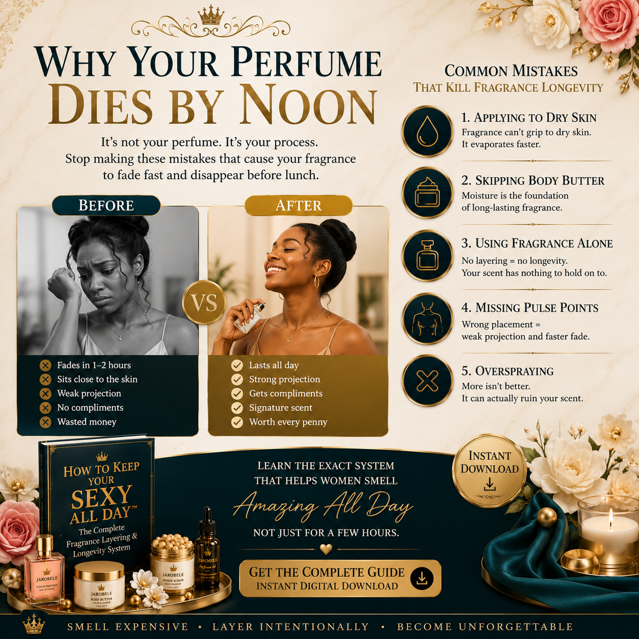 How to Keep Your Sexy All Day | The Complete Fragrance Layering & Longevity Guide (Digital eBook)
