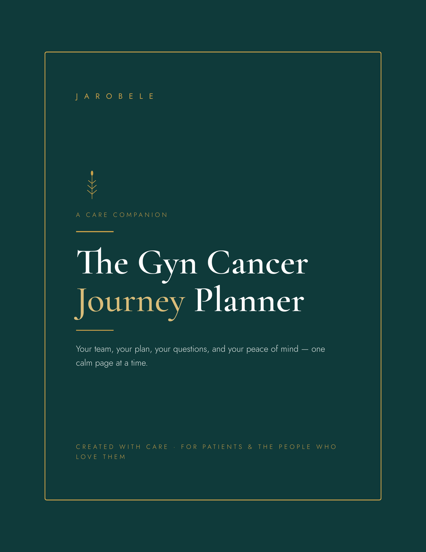 The Gyn Cancer Journey Planner
